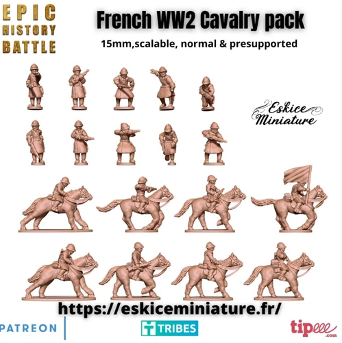 15mm WW2 French Cavalry Set