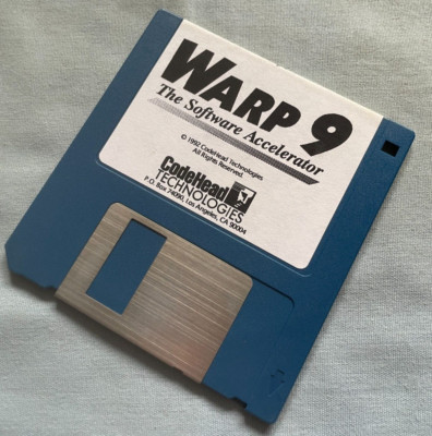 WARP 9 - 1992 Atari ST Computer CodeHead Software Accelerator 3.5" Disk ...