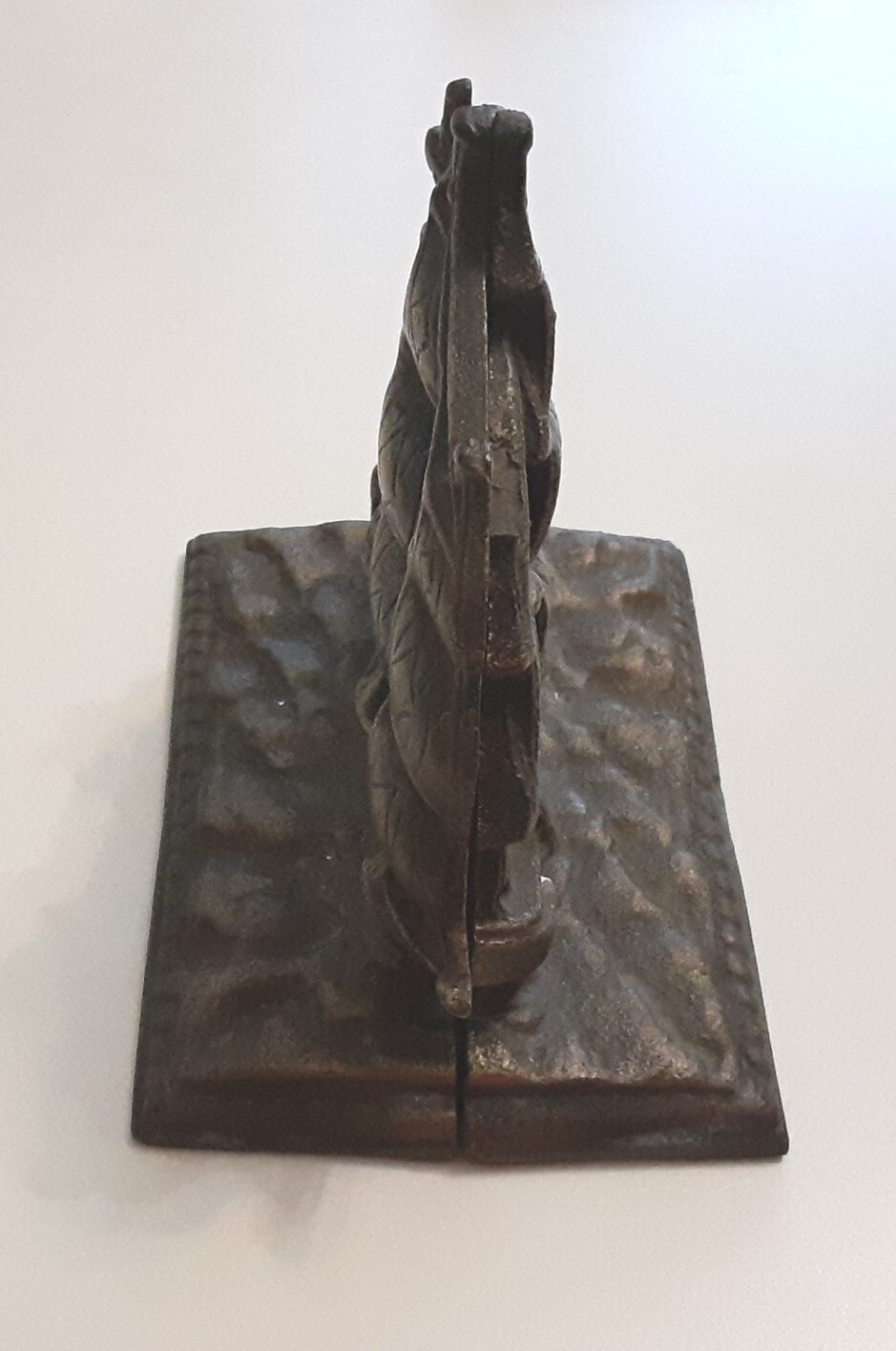 Two Vintage Cast Iron Constitution Sailing Ship Book Ends eBay