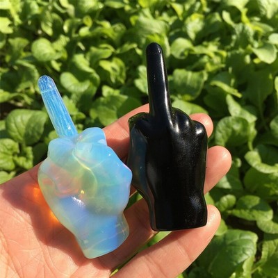 Opalite/Obsidian Interest Spoof Gesture Quartz Energy Mineral Samples Reiki Heal