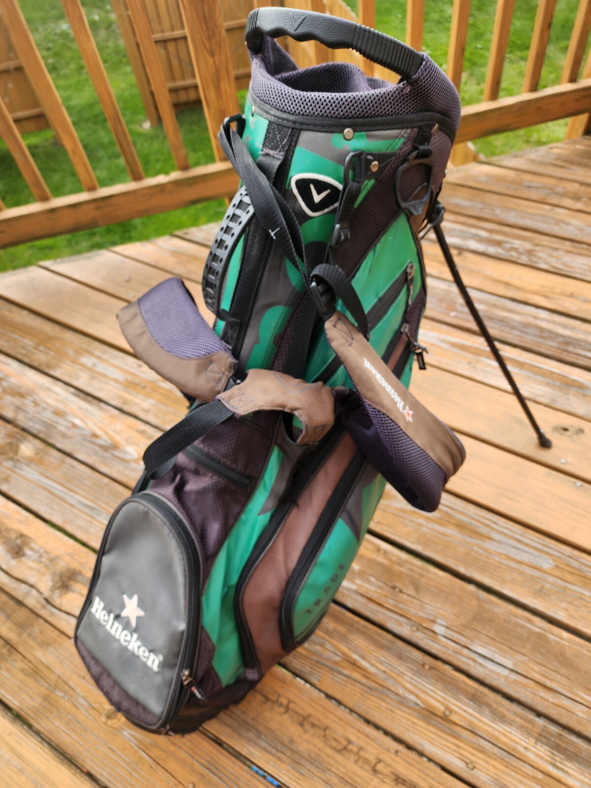 Callaway Limited Edition Heineken Golf 7Way Stand Bag Heineken Black