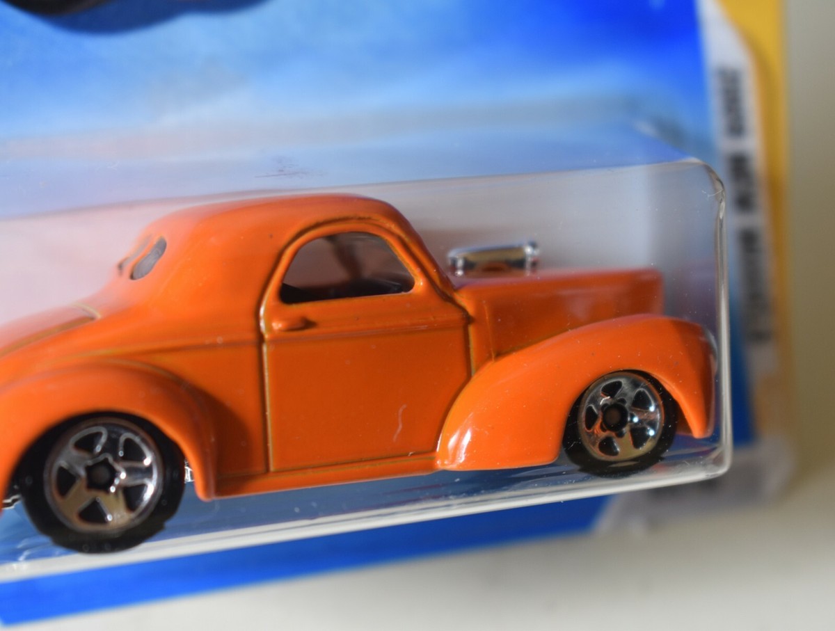 Hot Wheels 2009-025 Custom '41 Willys Coupe 1:64 Scale Diecast Car - Orange