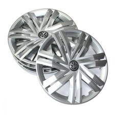 Original VW Polo 6 (2G) Radkappen Set 14 Zoll Radzierblenden Brillantsilber OEM