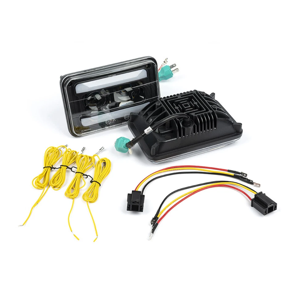 4x Faro LED DRL intermitente haz alto/bajo 4x6" para Audi 4000 5000 cupé Quattro Foto 2 de 4