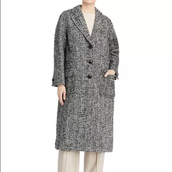 See U Soon Tweed Trench Coat Size Small | eBay