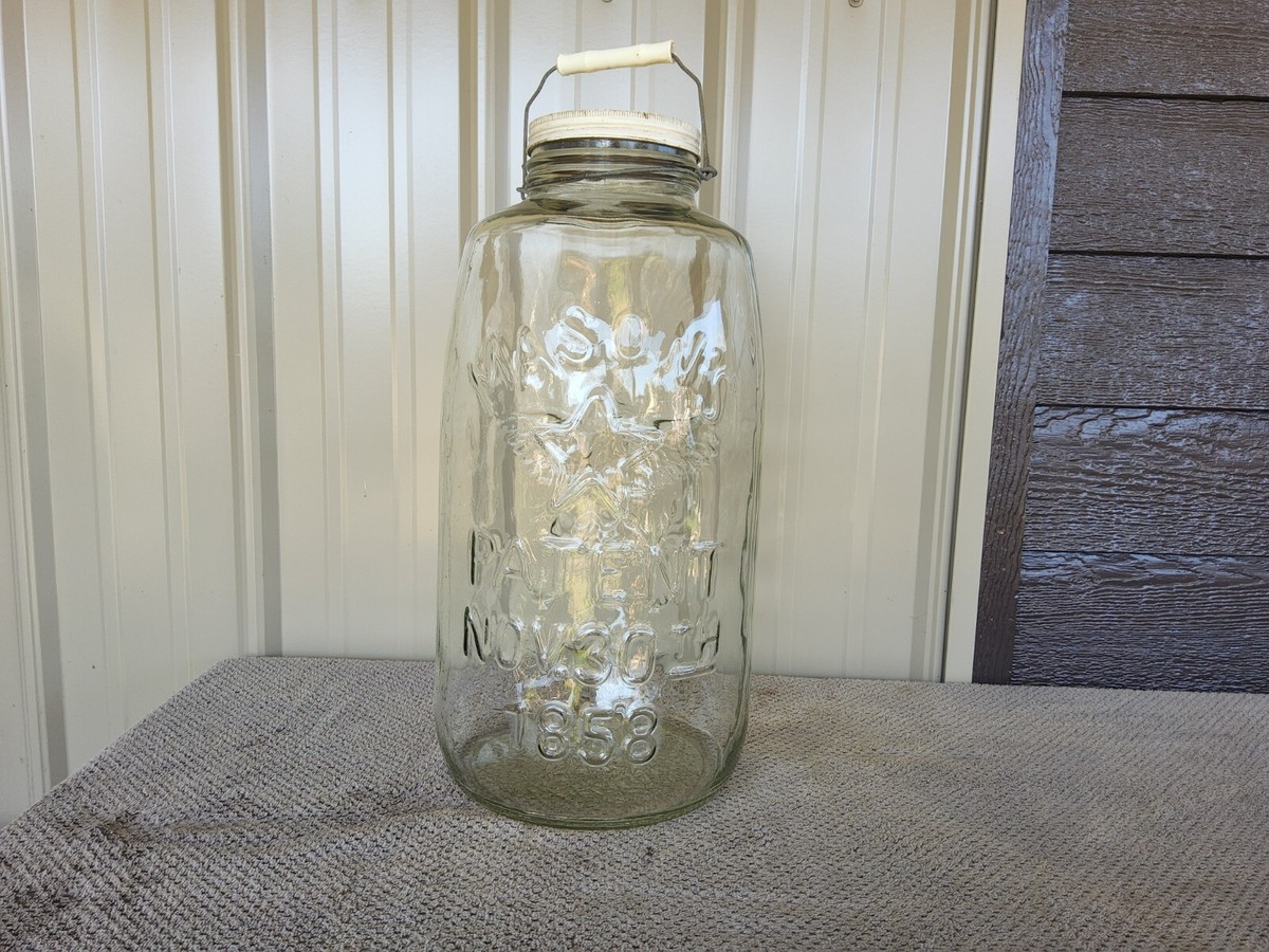 超レア！19世紀 1858Mason jars メイソンジャー アメリカアンティーク