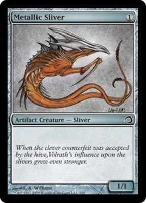 Metallic Sliver - Foil Premium Deck Series: Slivers Lightly Played