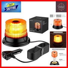 Waterproof Amber Beacon Light, 40 LEDs with 5m Cable for Trucks & Vehicles