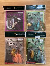 Megabass 3 Midge, 3 Bullet Shad, Flat Mini, Flat 4-piece set