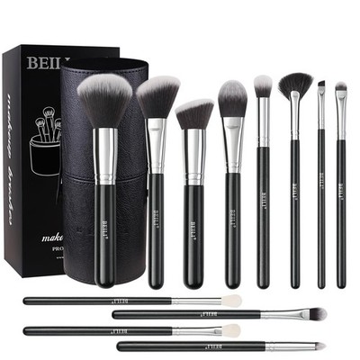 BEILI Makeup Brushes 12pcs Makeup Brushes Set with Holder Premium Synthetic K...