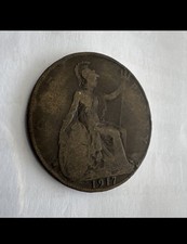 Very Rare Penny King George - 1917