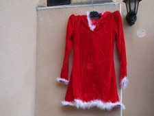 MARRYME Déguisement De Mère Noël Femme Costume 3 Pièces Robe