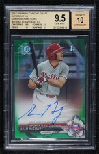 2017 Bowman Draft Green Refractor 14/99 Adam Haseley BGS 9.5 GEM MINT Auto 0c6