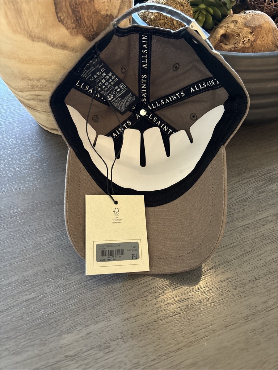 All Saints Logo Baseball Cap One Size Khaki NEW | eBay display picture 3