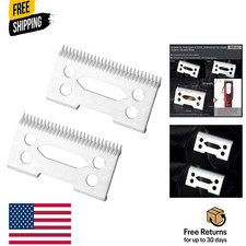 Professional Ceramic Clipper Blades, 2-Hole, 2-Piece Set, Fits Wahl Senior