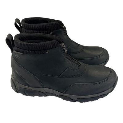 #ad #ad Clarks Grove Zip ll Boots Mens 8W Black Leather Waterproof Ankle Outdoor Utility $54.90