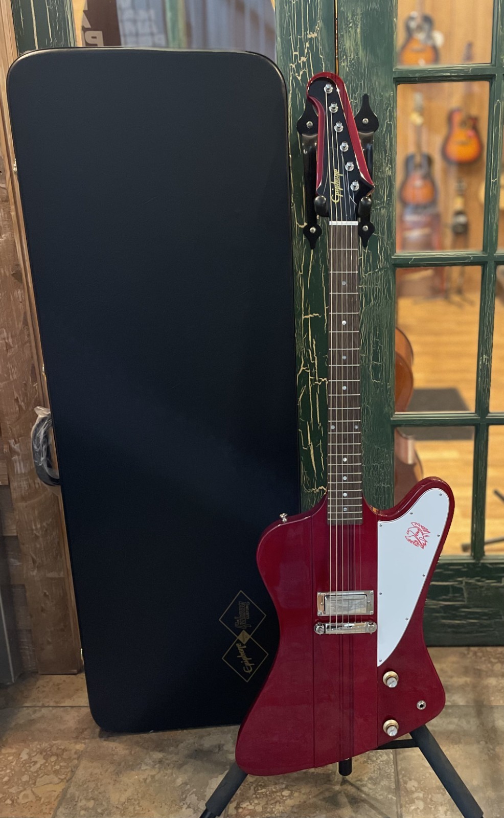 Epiphone Inspired by Gibson 1963 Firebird-1  H Electric Cardinal Red w /  Epi Case