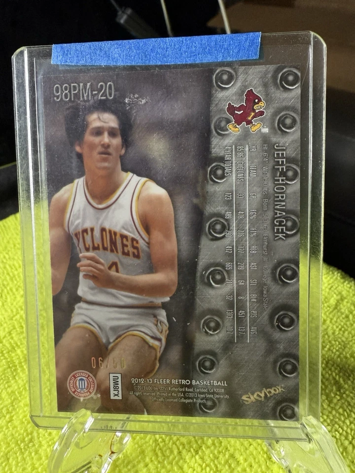  2012-13 Fleer Retro Skybox Metal Universe Jeff Hornacek /50 Iowa State Cyclones - Image 2 of 2
