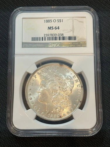 1885 O Morgan Silver Dollar NGC MS-64