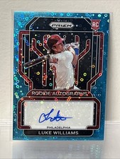 2022 Panini Prizm Teal Donut Circles 111/13 Luke Williams #RA-LW RC Phillies