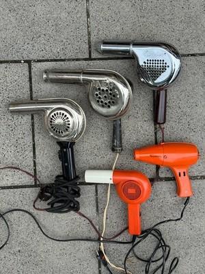 Vintage Föhn Haartrockner Hair dryer Deko  - AEG - Calor - Moulinex - ABC
