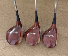 MacGregor Byron Nelson 259TW Persimmon Driver, 2 and 3 Wood Set