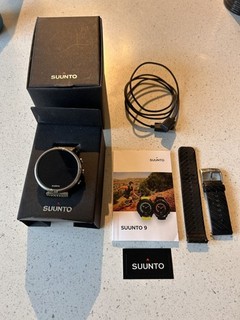 Suunto 9 GPS Sports Watch Black 2018 Gen 1 Boxed Charger Good Condition