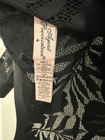 AGENT PROVOCATEUR BLACK AUDREY BODY WASPIE CORSET Top Shirt  Bodysuit AP 4 Large