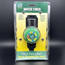 175GPH Inline Hose Water Timer, 15-120 Minute Countdown, One Stop Gardens 96518