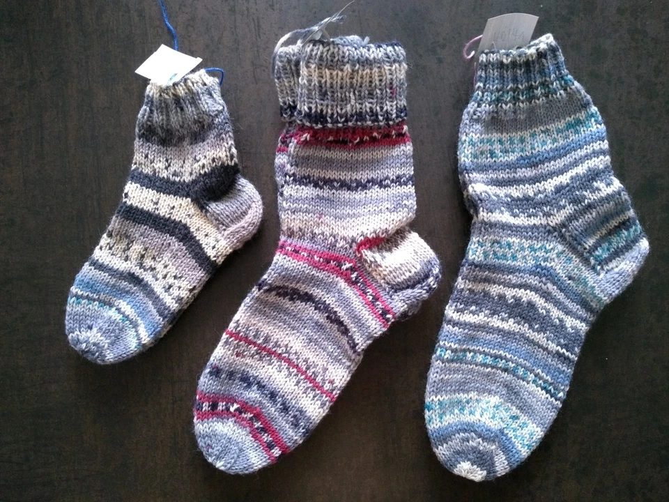 Dicke warme Socken Haussocken Gr. 30/31 * 38/39 * 40/41 - Handgestrickt