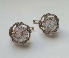 Vintage Earrings 925 silver Weight 6.9 g. Ukrainian jewelry.