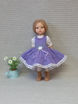 Kleid für 13 Zoll Puppen passt Little Darling, Paola Reina, Mini Maru, Geschwister.