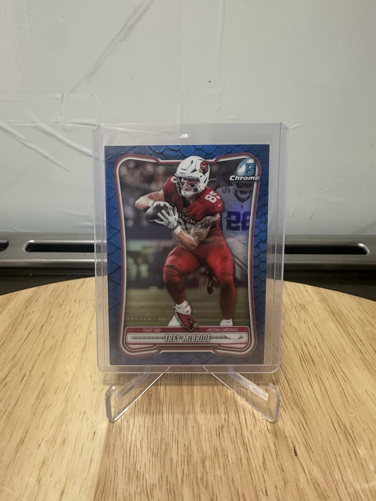 Topps Bowman Chrome 2026 Trey McBride Cardinals Bowman BCV-1 Blue Reptilian /150