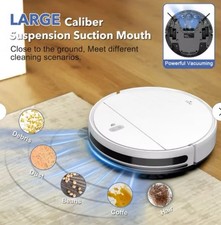 MAMNV BR151 Robot Vacuum and Mop Combo, APP Remote,White 2