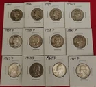 Lot of 12 Washington US 90% Silver Quarters $3.00 Face Value!!!!
