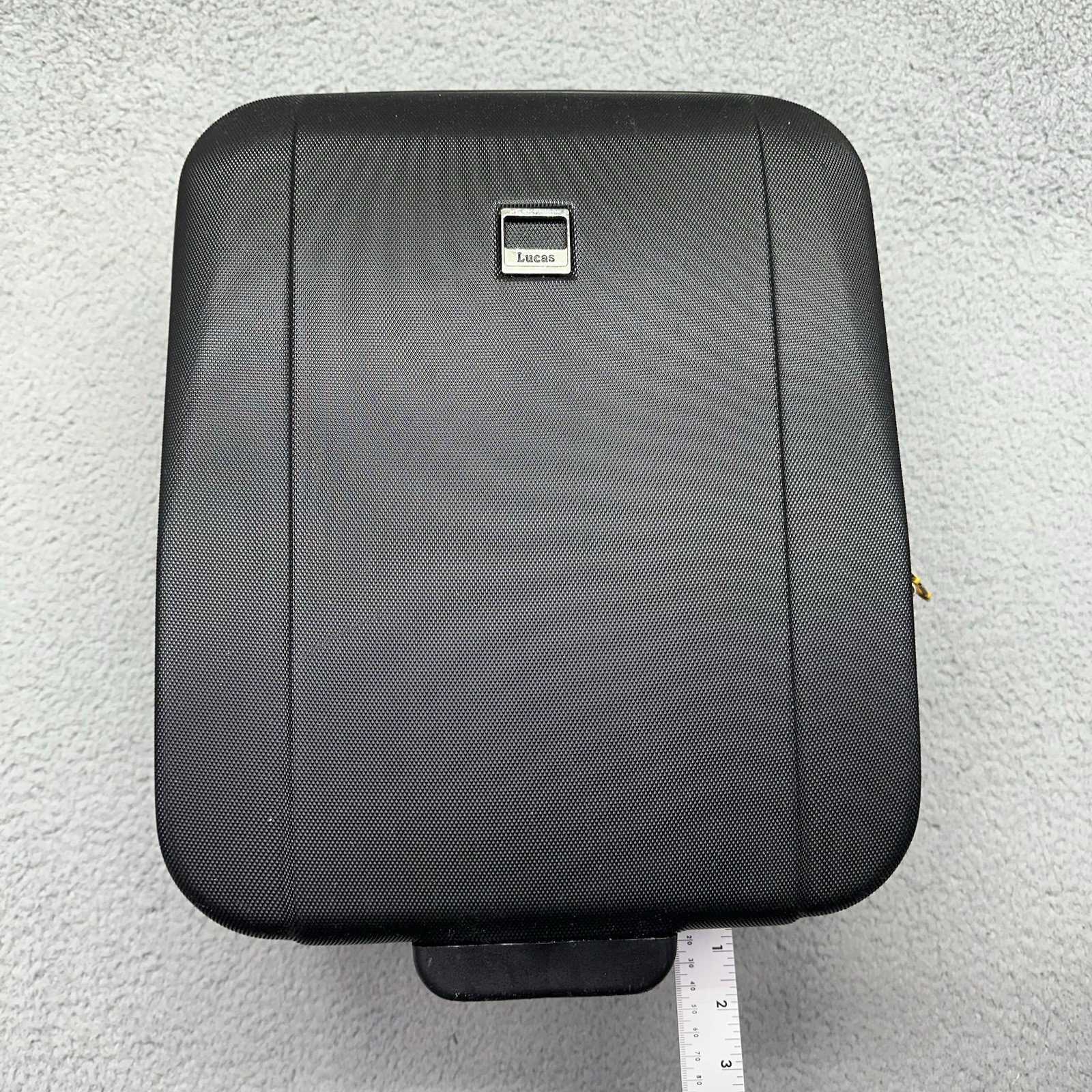 Lucas Luggage Hard Shell Under Seat Black Lightweight Carry 