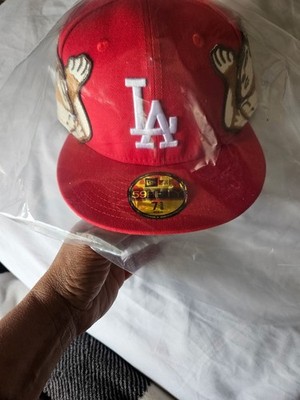 7 1/8New Era fitted cap with embroidered LA Dodgers X jon Stan ( Angels   )