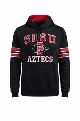 Colosseum Jugend Sdsu Aztecs Kapuzenpullover Schwarz Rot Klein 8-10 Pullover