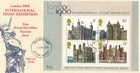 Historic Royal Palaces Stamp Expo MS GB Used ex FDC Epsom 1978 ON PIECE (149334)