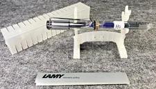 Lamy Safari Vista Fountain Pen & Blue Cartridge, Clear, Fine Nib F-Pen 12F