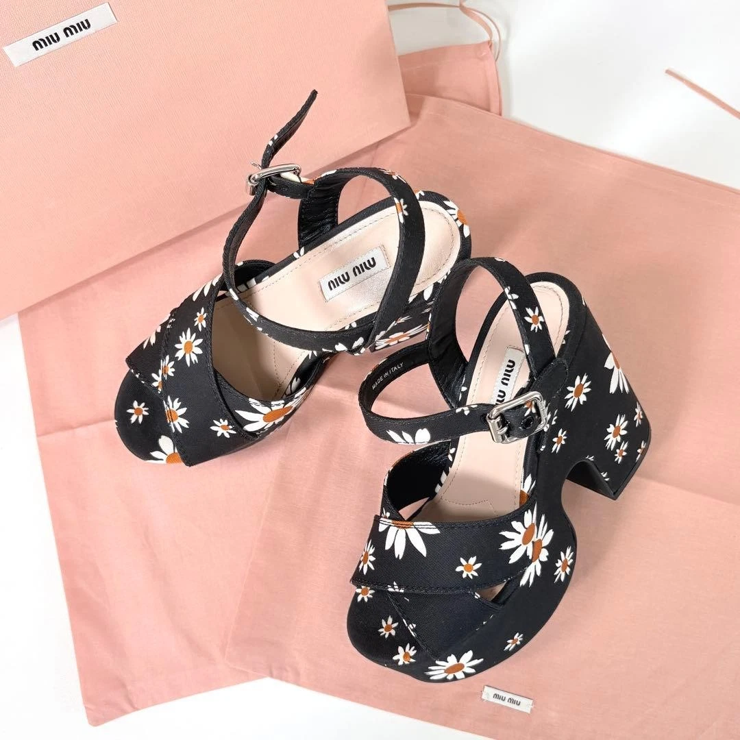 Miu Miu Floral Sandals for Women for sale | eBay