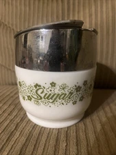 Vintage Corning Gemco Spring Blossom Crazy Daisy Sugar Dispenser 1974 