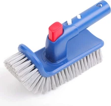 Sepetrel Pool Brush Head for Cleaning Walls,Steps & Corners,Rotatable Blue 