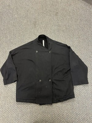 Raquel Allegra Black Cotton Jacket Minimalist Elevated Basics Designer
