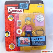 Simpsons Miss Botz series 14 intellitronic WoS Playmates figure -worn packaging