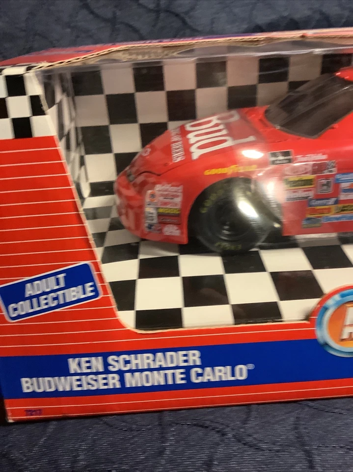 Ertl Ken Schrader BUD Budweiser Chevrolet Chevy Monte Carlo 1/18 Diecast NASCAR - Image 2 of 4