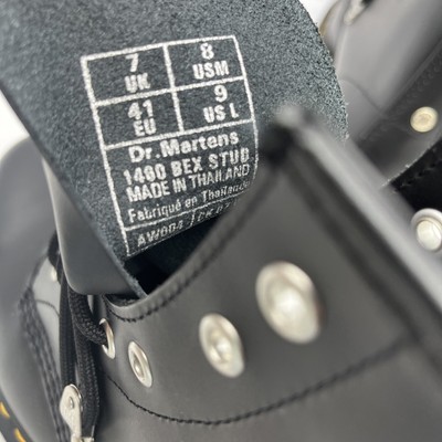 Dr.Martens 1460 ベックススタッド 1460 Bex Stud Leather Lace Up Boots in Black | Dr. Martens