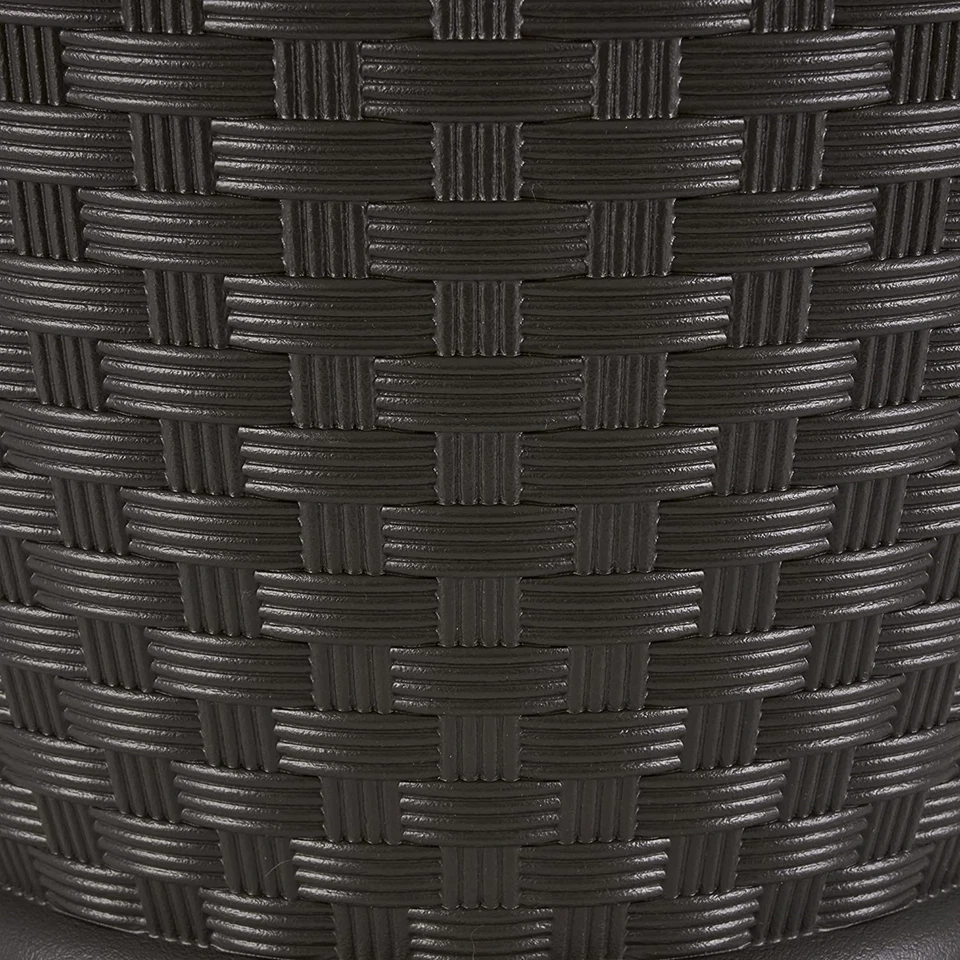 Maceta ligera de mimbre de resina Suncast Sonora, Java, 18" Foto 4 de 4