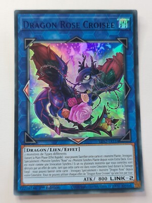 Crossrose Dragon (V.2 - Ultra Rare)YUGIOHLDS22021FRENCH1st EDNM  #10496 | eBay