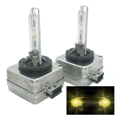 2x HID Xenon DRL Birne 3000k Gelb D3S passend für Seat Alhambra (2015-) AMD3SDR30SE